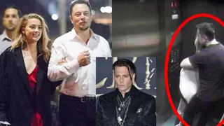 Amber Heard and Elon Musk cuddle up in Johnny Depp's private elevator!   Thumbnail