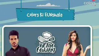 Puneett Chouksey tries his hands at baking with Dalljiet Kaur during ColorsKiFUNShala  Thumbnail