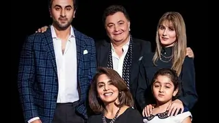 Ranbir Cuddles in Dad Rishi's Arms while Riddhima Strikes a Pose with Mom Neetu Thumbnail