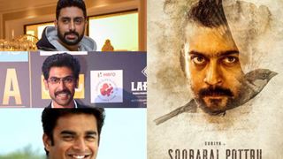 Abhishek Bachchan, R. Madhavan and Rana Daggubati are all Praises for Amazon Prime Video's upcoming movie Soorarai Pottru!
