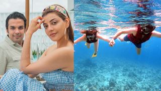 Inside Kajal Aggarwal and Gautam Kitchlu Maldives Vacation; Couple shares Pictures from their snorkeling session!