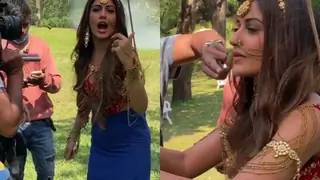 Naagin 5: Surbhi Chandna's BTS video post Diwali is all things fun and hard work Thumbnail