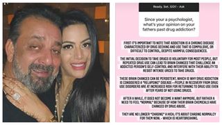 Trishala Dutt Questioned About Dad Sanjay's Drug Addiction; Pens a Long Note thumbnail