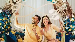 Gauahar Khan twins with Zaid in first pre-wedding ceremony Thumbnail