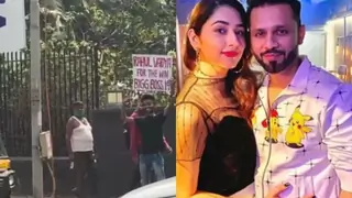 Bigg Boss 14: Disha Parmar is in awe as a fan holds a placard saying 'Rahul Vaidya for the win' Thumbnail