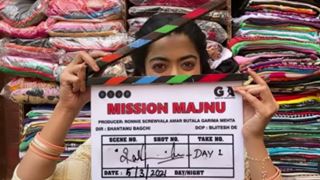Rashmika Mandanna treats fans with a glimpse of her look from 'Mission Majnu': Photo inside