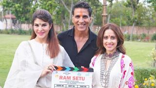 Ram Setu: Akshay Kumar, Jacqueline Fernandes and Nushrratt Bharuccha in Ayodhya for the mahurat shot Thumbnail