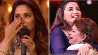 Madhuri Dixit breaks in tears, Recalls late Saroj Khan scolding her thumbnail