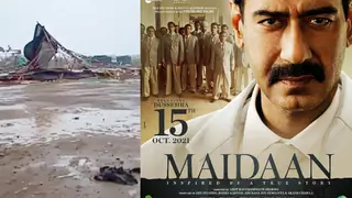 Ajay Devgn's 'Maidaan' sets heavily damage by cyclone Tauktae; Guards try their best to save the set: Reports Thumbnail