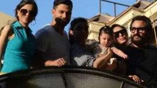 Saba poses with Saif, Kareena, Taimur, Inaaya in a rare public appearance; Thanks paps for capturing the moment! Thumbnail