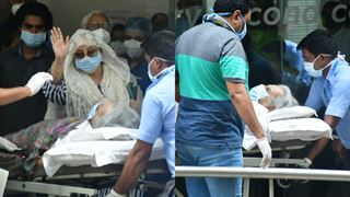 Photos: Dilip Kumar returns home after being discharged from hospital; Saira Banu Waves at paparazzi!