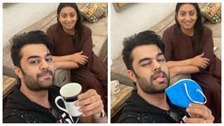 Manish Paul meets Smriti Irani at her place; jokes about having 'kadha' instead of tea