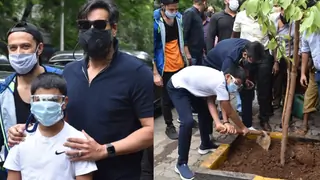 Photos: Ajay Devgn and son Yug step out for a tree plantation drive in the town! Thumbnail