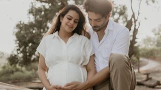 Pics: Aparshakti Khurana’s wife Aakriti flaunts baby bump in maternity photoshoot