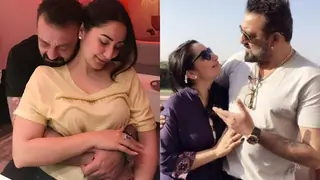 Maanayata Dutt shares an unusual picture with Sanjay Dutt, her caption will definitely crack you up; See pic!
