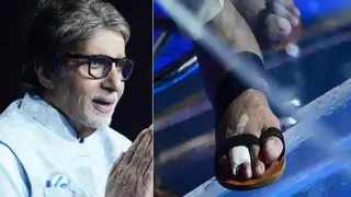 Amitabh Bachchan fractured his toe but continues to work on 'KBC' Thumbnail