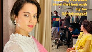 After wrapping 'Tejas' Kangana Ranaut now shares BTS from 'Tiku weds Sheru'