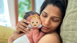 Freida Pinto and husband Cory Tran welcome baby boy; shares first glimpse of baby Rumi-Ray
