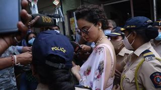Kangana Ranaut reaches Khar police station in connection to her social media post on farmers