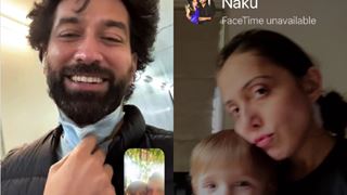 Nakuul Mehta shares adorable post for Jankee and Sufi, says 'Finding meaning & happiness through video calls' thumbnail