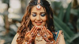 Bride-to-be Mansi Srivastava looks stunning at her mehendi ceremony