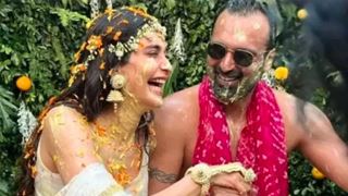 Karishma Tanna & Varun Bangera's haldi functions begin