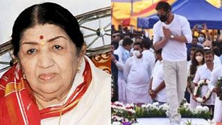 Fans praise Shah Rukh Khan for gesture at Lata Mangeshkar's funeral; Say S in the name means secular India