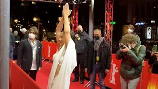 Alia Bhatt does the 'ulta namaste' on red carpet; dazzels in a white saree at Berlinale 