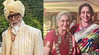  Amitabh Bachchan's family, Hema Malini and others grace their presence at Anmol Ambani's wedding