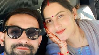 Sheetal Thakur greeted with a customary 'homecoming' as she arrives home with husband Vikrant Massey