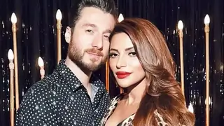 Shama Sikander & beau James Milliron get a wedding logo thumbnail