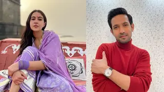 Sara Ali Khan and Vikrant Massey take a break from filming and visit a temple Thumbnail