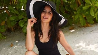 Katrina Kaif raises the temperature as she exudes glamour in a black swimsuit
