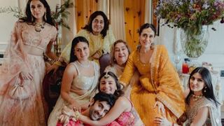 New pics: Ranbir Kapoor is smitten by Alia Bhatt while he poses with the bridesmaids and sisters