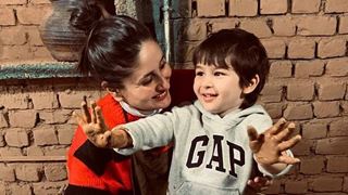 Kareena Kapoor cheers for Taimur while he relishes his fun time at the trampoline park