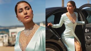 Cannes 2022: Hina Khan slays in a high-slit satin gown 
