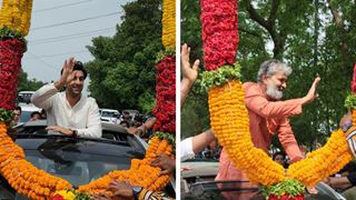 Ranbir Kapoor, Ayan Mukerji & SS Rajamouli receive a grand welcome in Vizag while promoting 'Brahmastra'