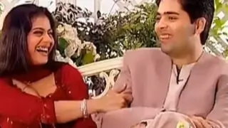 Kajol and Simi Garewal tease Karan Johar in this throwback video; says, 'size matters' Thumbnail