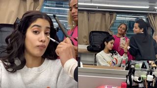 Janhvi Kapoor preps for day 45 of Bawaal shoot; engages fans with a fun makeup tutorial 
