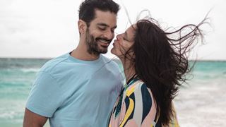 Neha Dhupia sends a flying kiss to Angad with their latest mushy pictures from the Maldives vacay