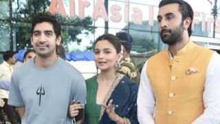 Brahmastra: Alia Bhatt & Ranbir Kapoor ace their traditional outfits as they head to Ujjain to seek blessings 