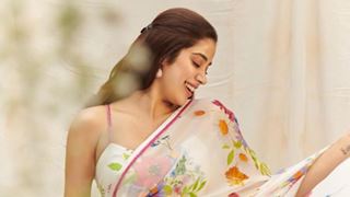 Janhvi Kapoor is a breath of fresh air in a floral saree; fans mark out resemblance with mother Sridevi