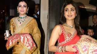 Shilpa Shetty, Raveena Tandon & other B-Town ladies arrive at Anil Kapoor’s home for Karwa Chauth festivities 