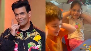 Karan Johar's kids cannot bear his 'surili aawaz', here's how they react to his singing: Video