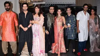 Ayushmann Khurrana Diwali bash: Varun Dhawan, Karan Johar, Ananya, Richa, Ali, and others arrive in style Thumbnail