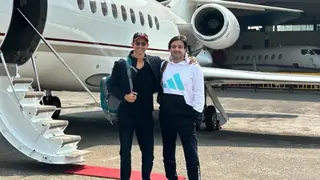 'Fighter' filming begins: Hrithik Roshan along with director Siddharth Anand pose in front of a private jet Thumbnail