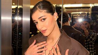 Ananya Panday dishes out boss lady vibes in a chocolate brown pant suit- PICS