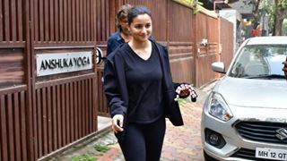 New mommy Alia Bhatt makes her way out from yoga classes in an athleisure look - Pics