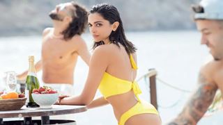 Deepika Padukone oozes hotness in a yellow bikini in the new still from 'Pathaan'