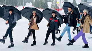 Hrithik Roshan enjoys his snowy vacay with rumoured girlfriend Saba Azad & his sons: Pic